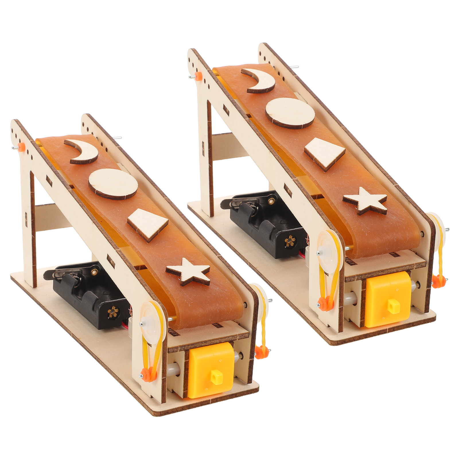 Science Project Diy - 2Pcs Stem Electric Conveyor Belt DIY