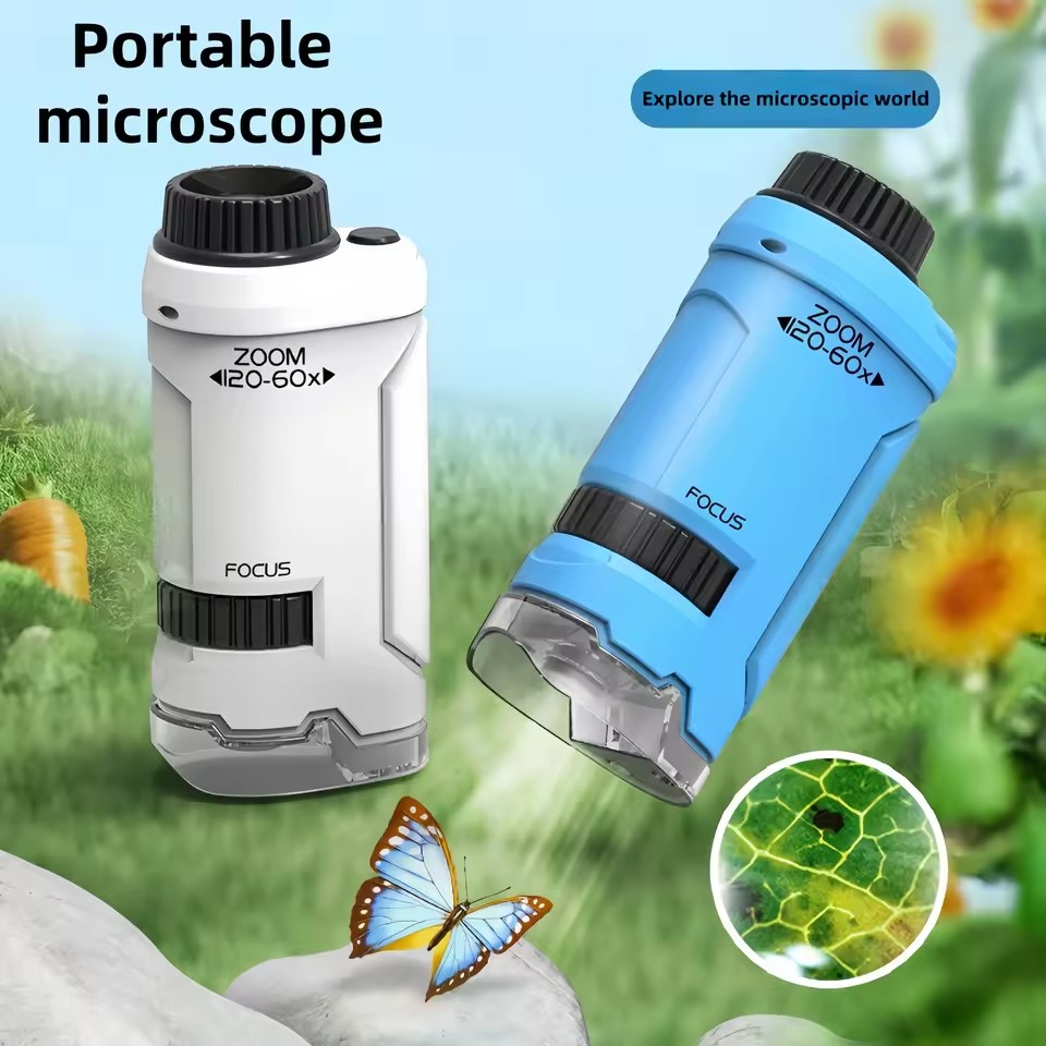 Science Nature - Pocket Microscope Science Toy Kit 60-120x