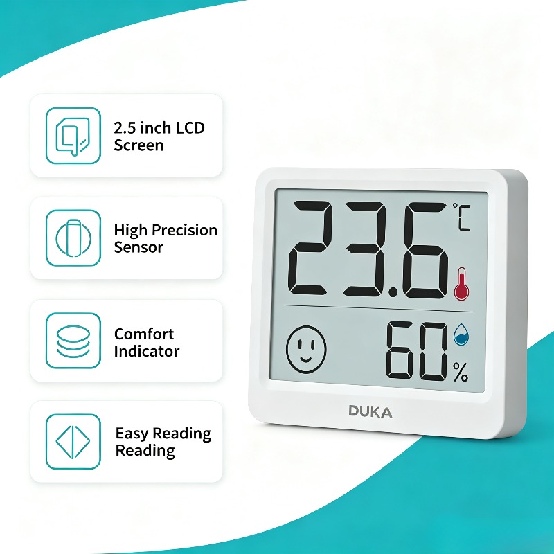DUKA Atuman 2.5 inch LCD Elect - Weather Station Indoor review and price