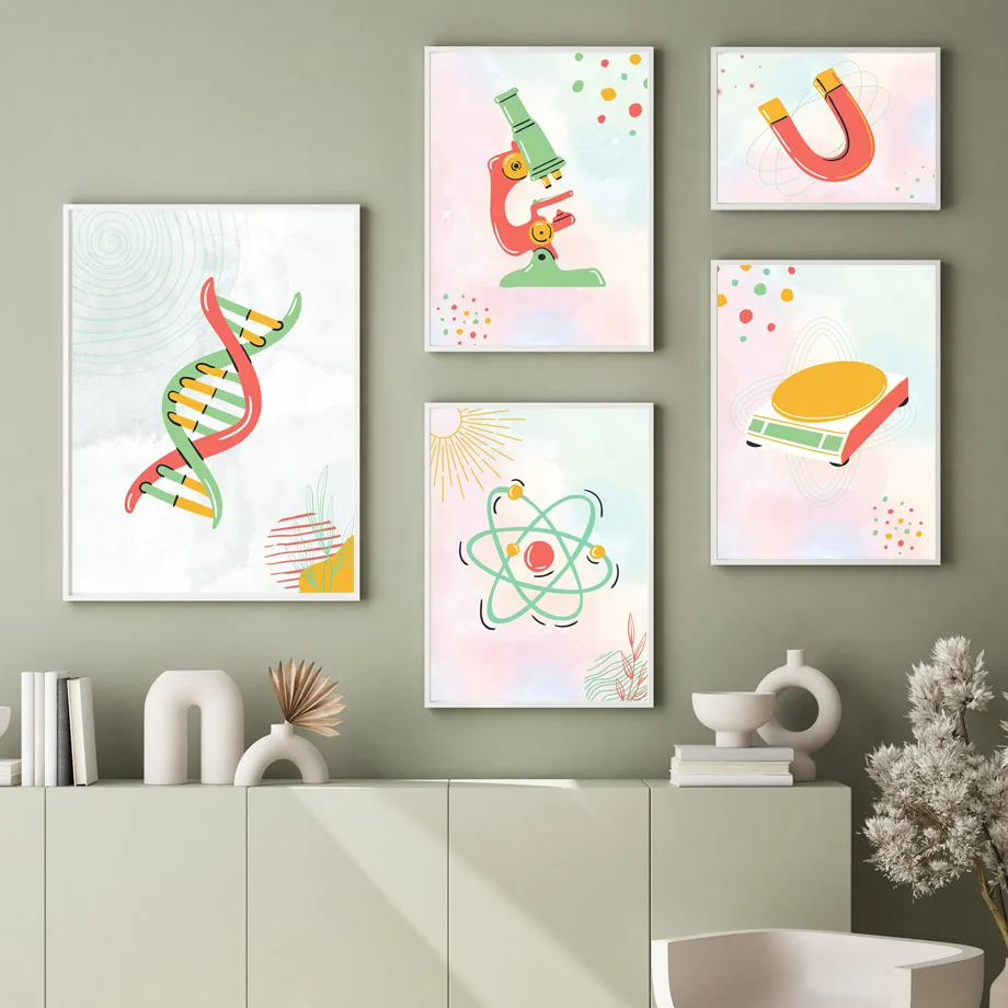 1pc frameless Canvas Painting  - Science Nursery review and price