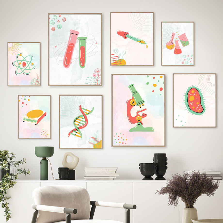 1pc frameless Canvas Painting  - Science Nursery review and price