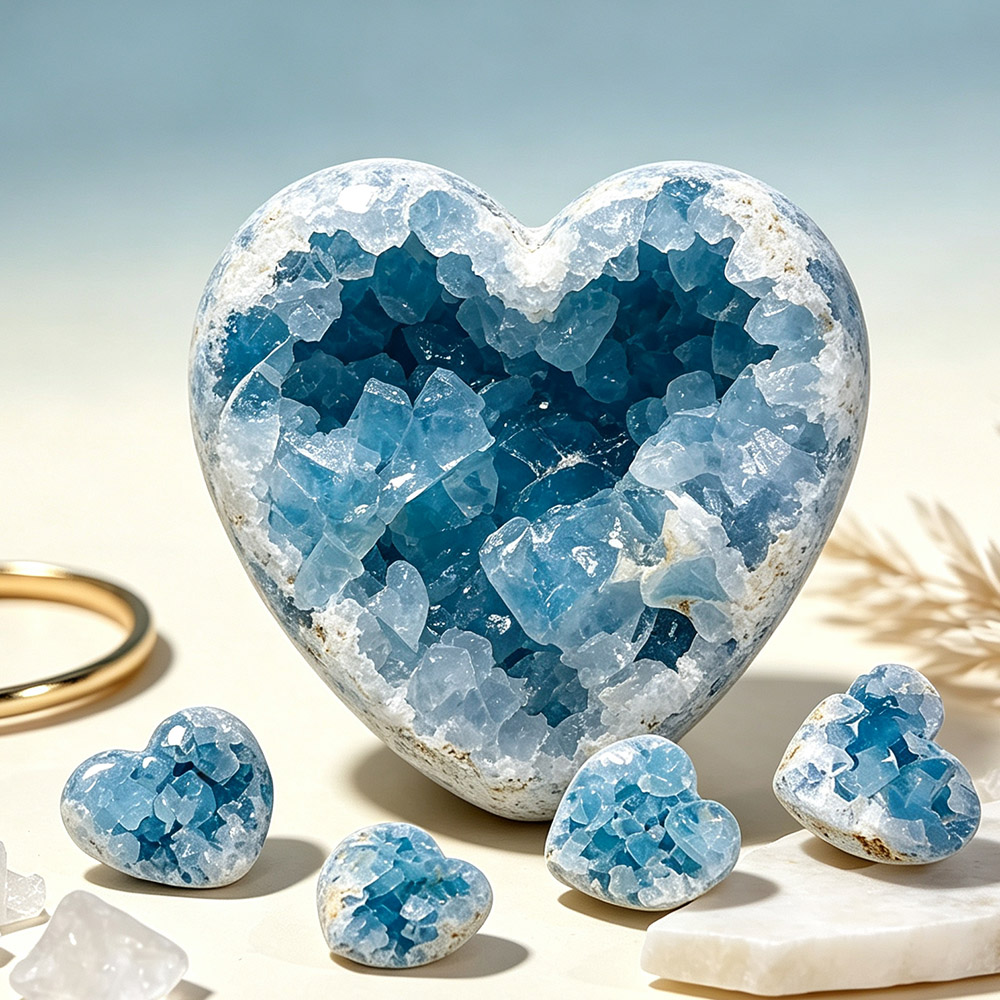 Natural Blue Celestite Geode H - Science Nature review and price