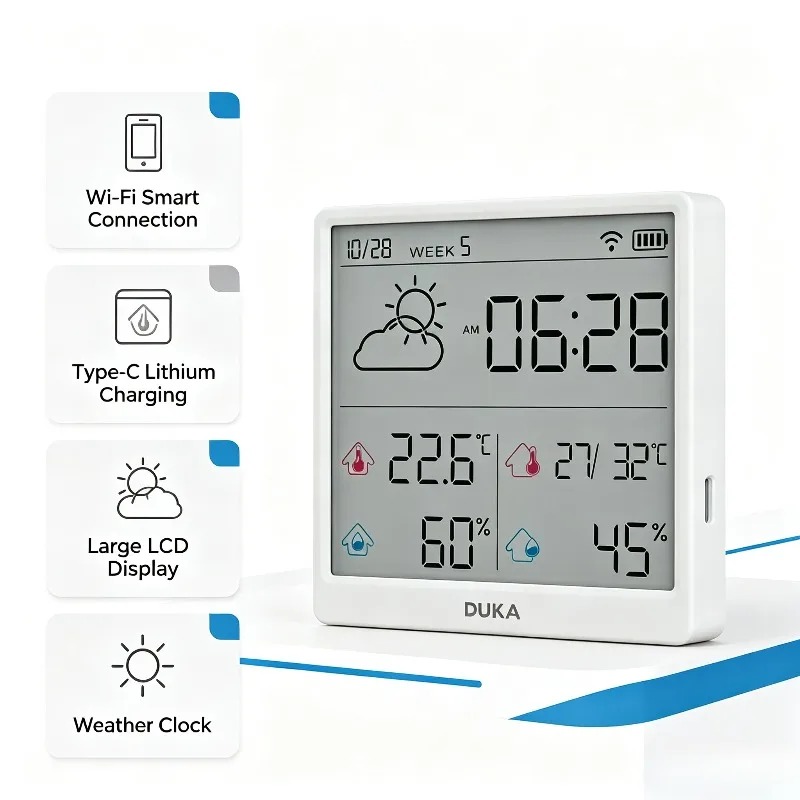 DUKA TH3 Wifi Smart Temperatur - Weather Station Indoor review and price