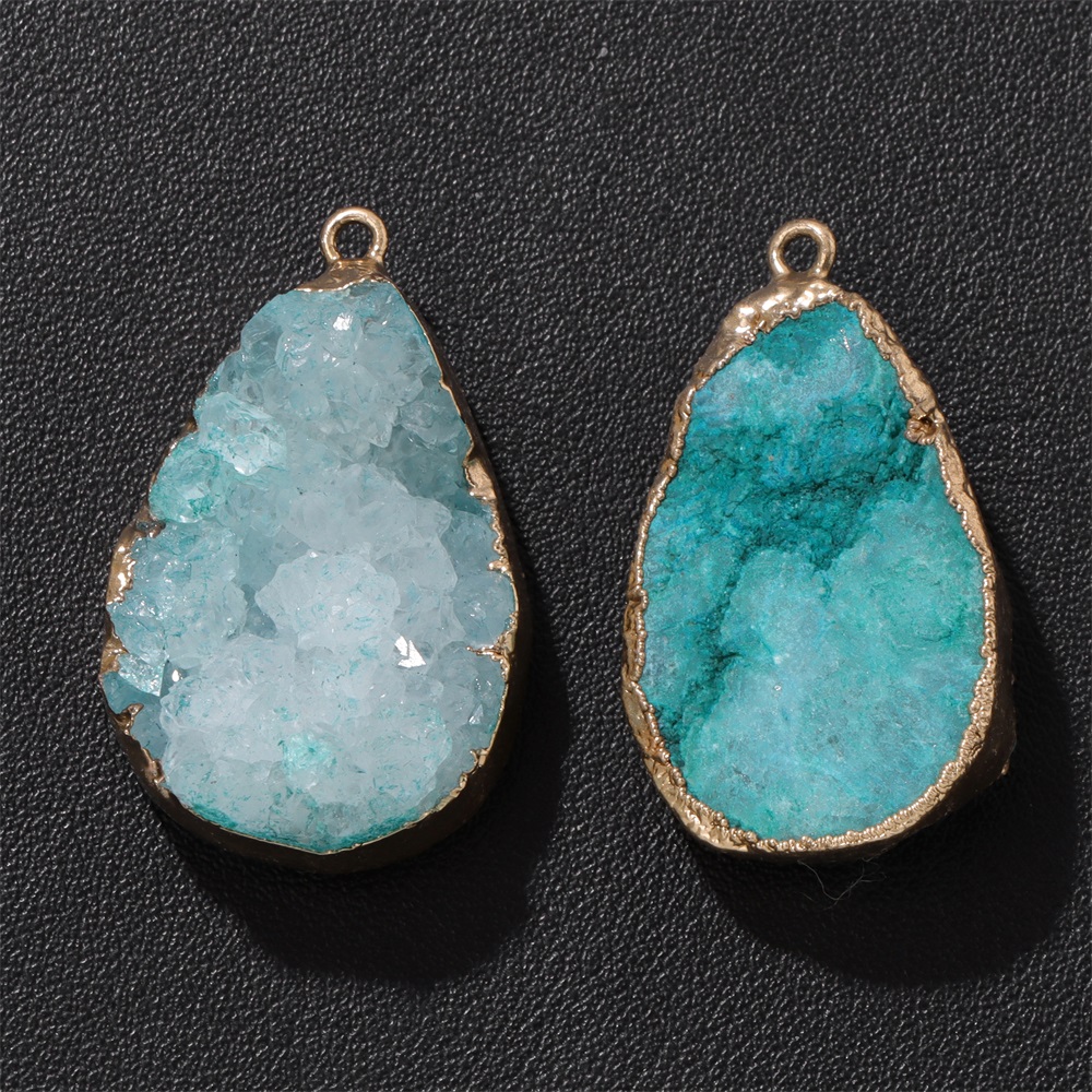 1PC Natural Agate Geode Pendan - Science Nature review and price