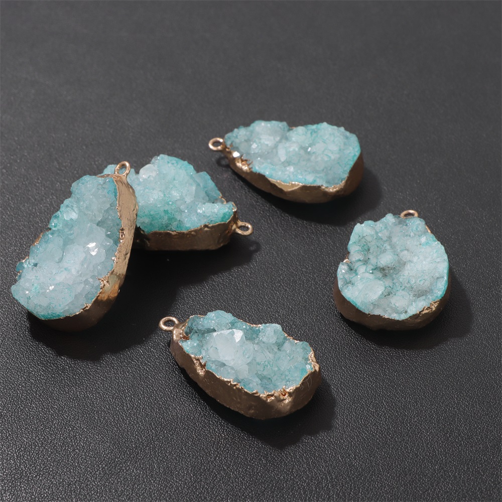 1PC Natural Agate Geode Pendan - Science Nature review and price