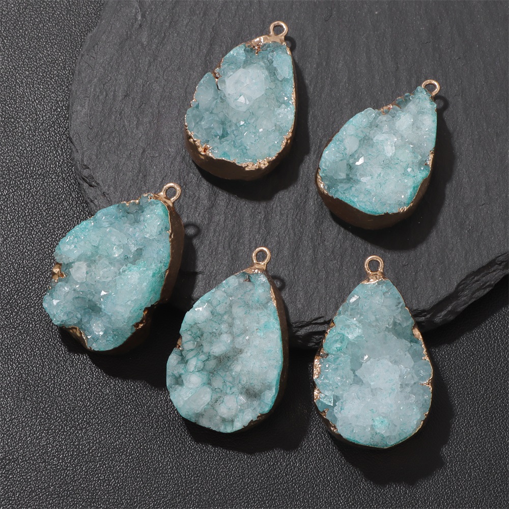 1PC Natural Agate Geode Pendan - Science Nature review and price