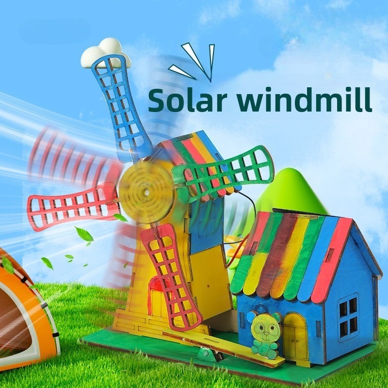 Solar windmill houses, childre - Science Max review and price