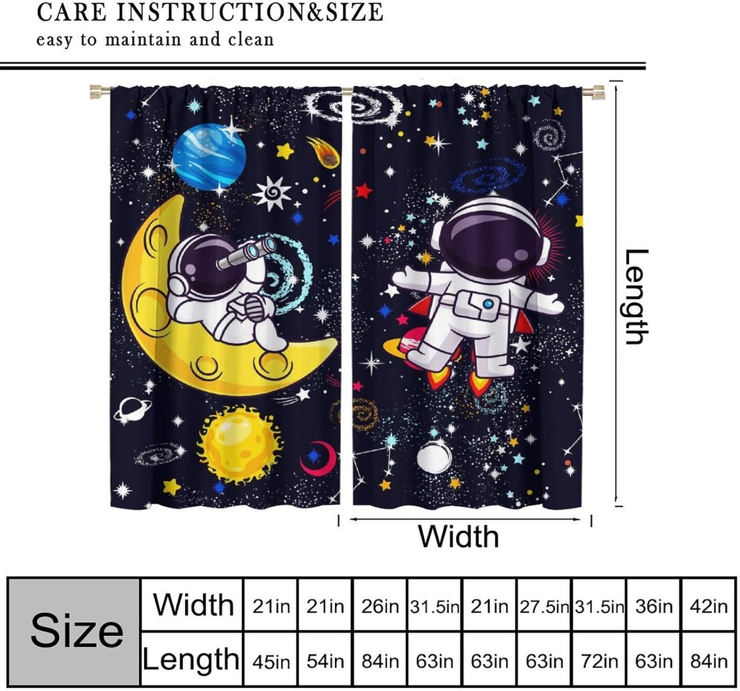 Galaxy Science Curtain Decorat - Science Nursery review and price