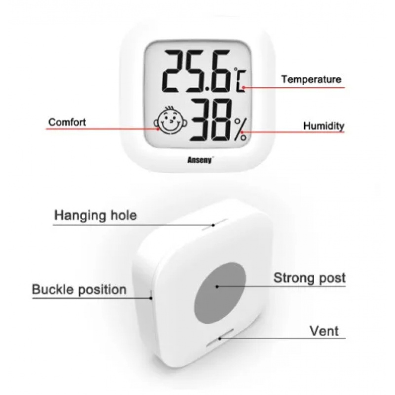 LCD Digital Thermometer Hygrom - Weather Station Indoor review and price