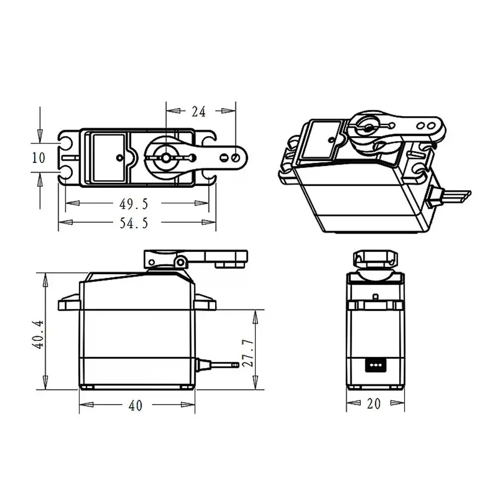 DS3225 Pro 25kg Coreless Digit - Robot Arm Motor review and price