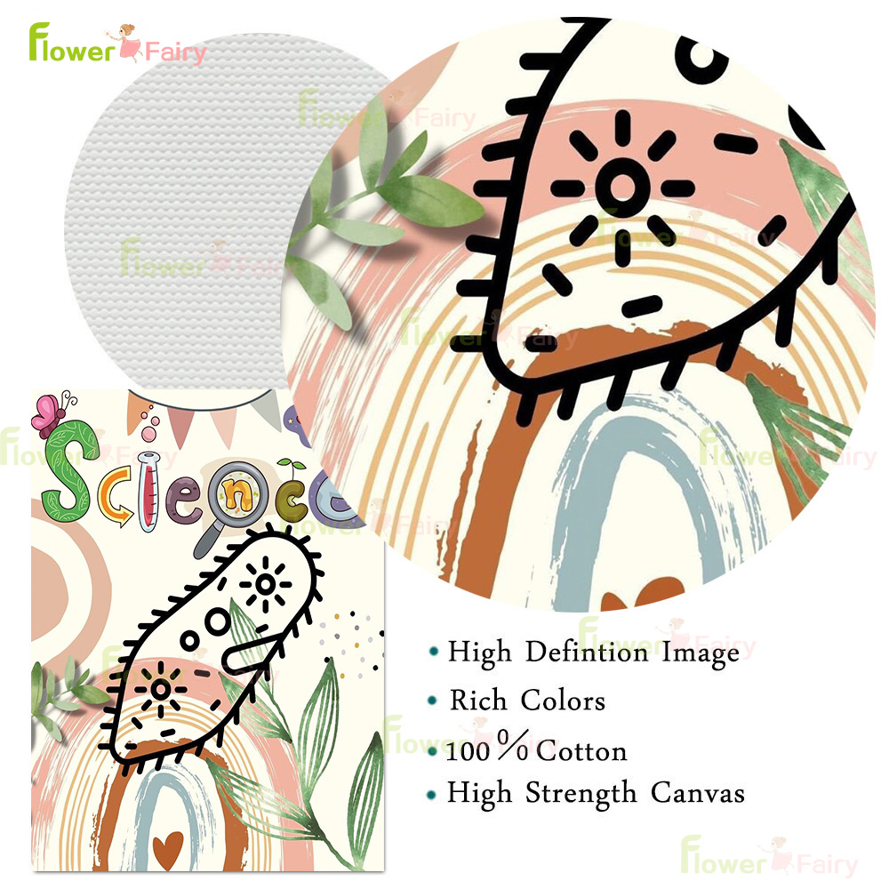 Cartoon Microbiology Watercolo - Science Nursery review and price