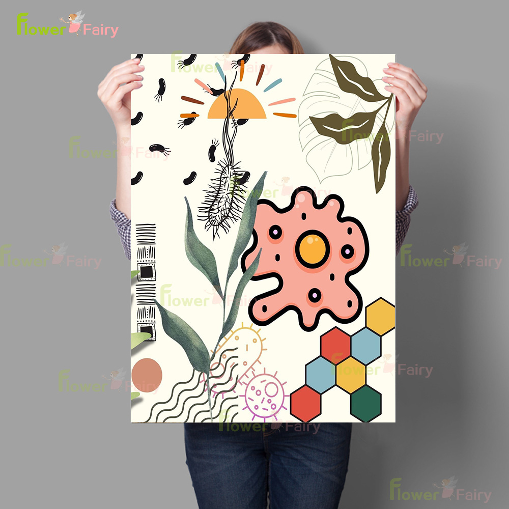 Cartoon Microbiology Watercolo - Science Nursery review and price