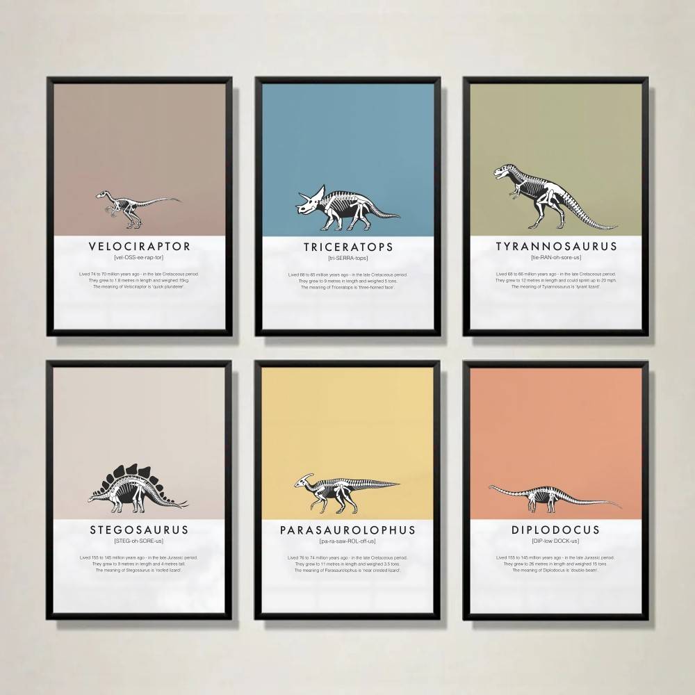 Dinosaur Skeleton Poster Dino  - Science Nursery review and price